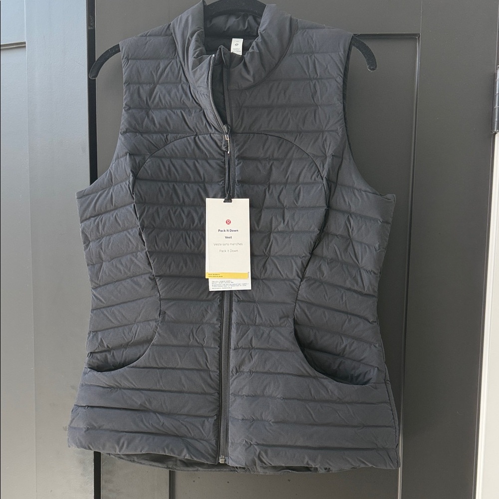 Lululemon Black Pack It Down Quilted Vest
